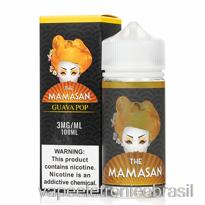 Vape Eletrônico Goiaba Pop - O Mamasan - 100ml 0mg